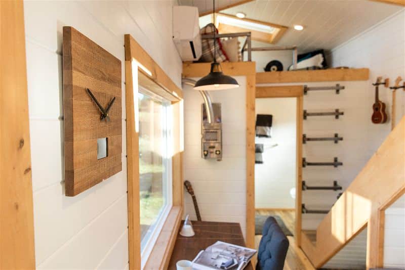 Interior of the Artists' Retreat custom tiny house