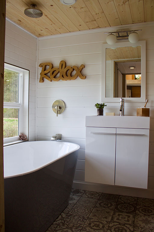 Bathroom in the Live / Work Tiny Home