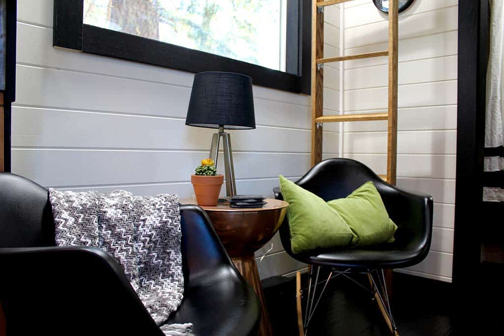 Living room of the Modern Tiny Home in Colorado