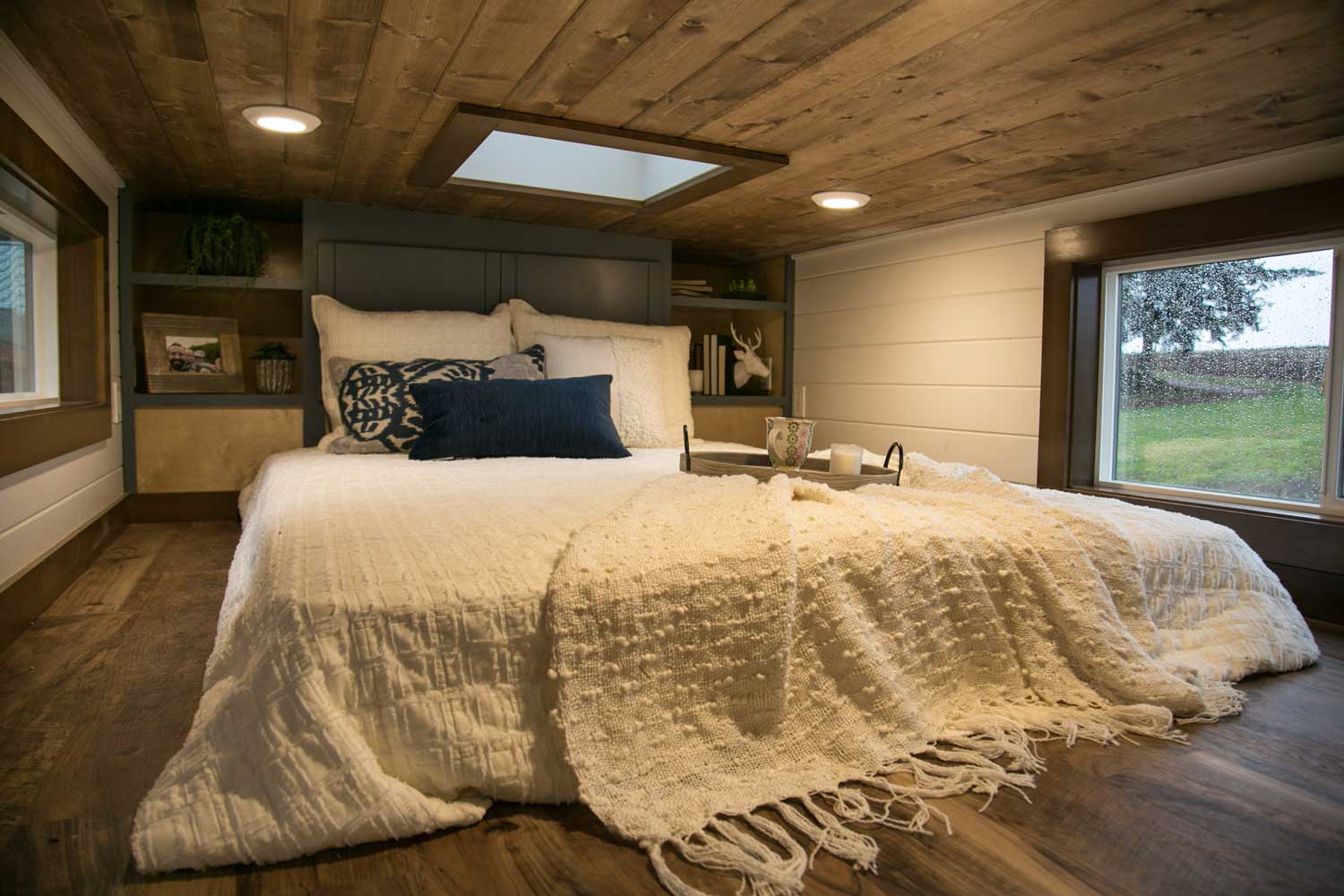Master bedroom of the Tiny Travelling Dream Home tiny house
