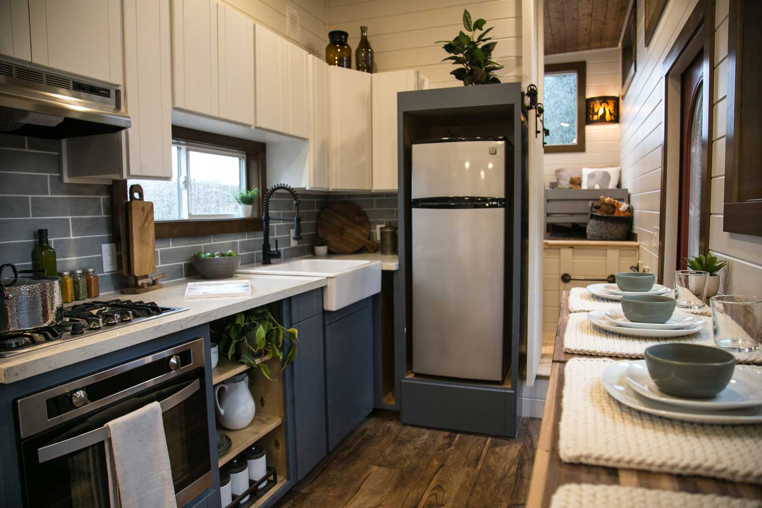 Tiny Travelling Dream Home tiny house kitchen details