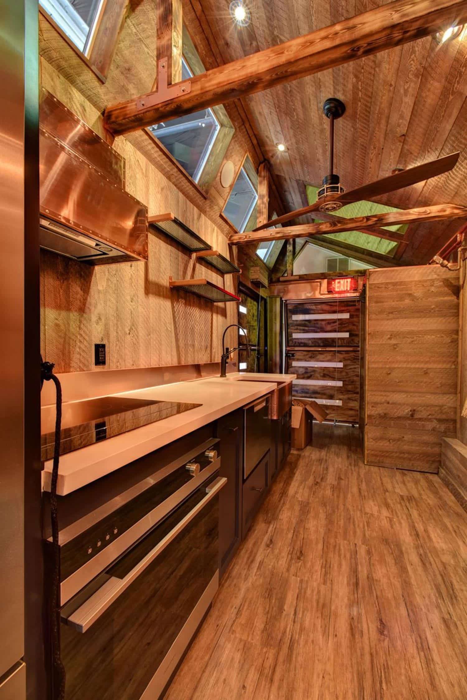 Dewar's Scotch custom commercial tiny home interior