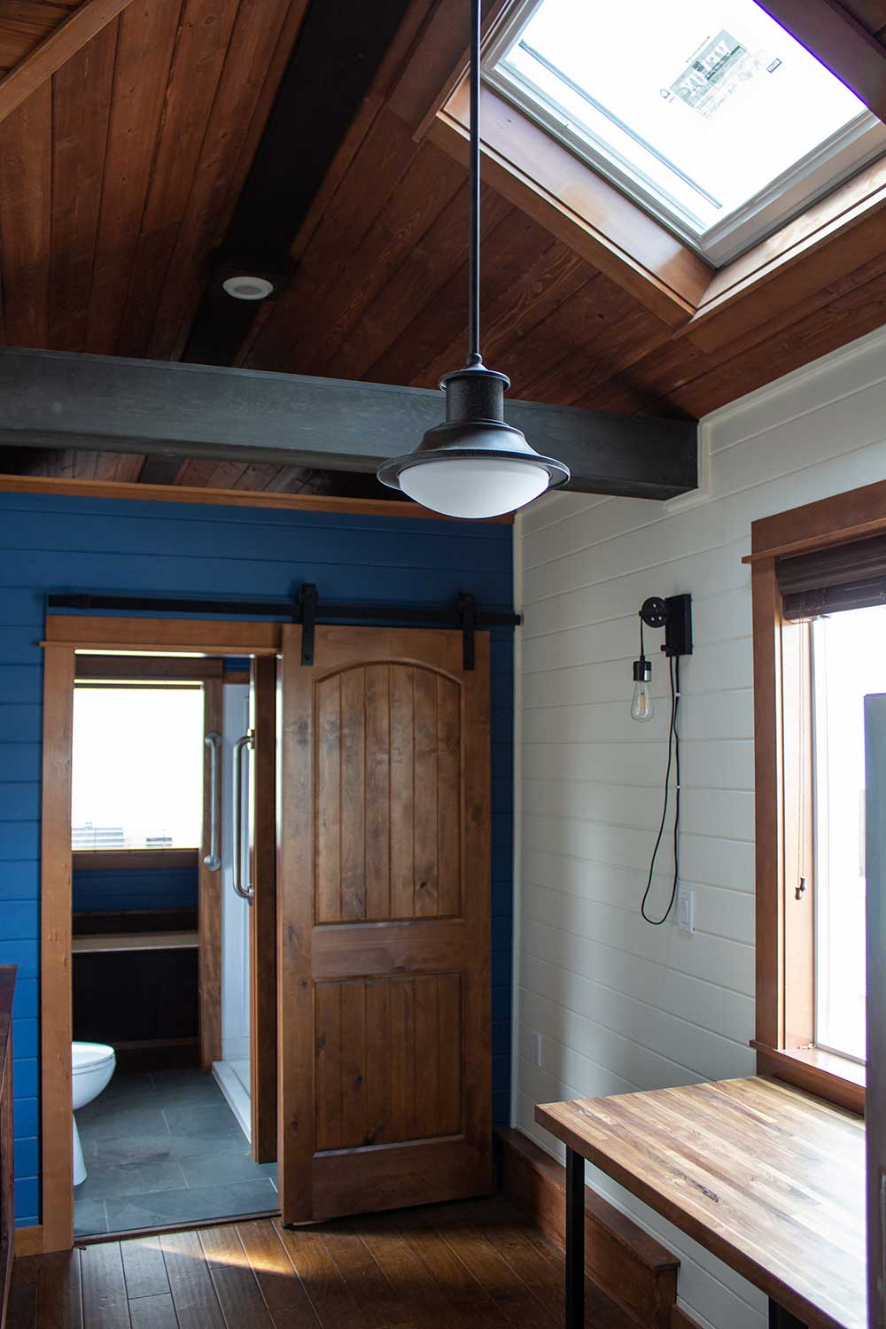 Interior of the Pioneer custom tiny home