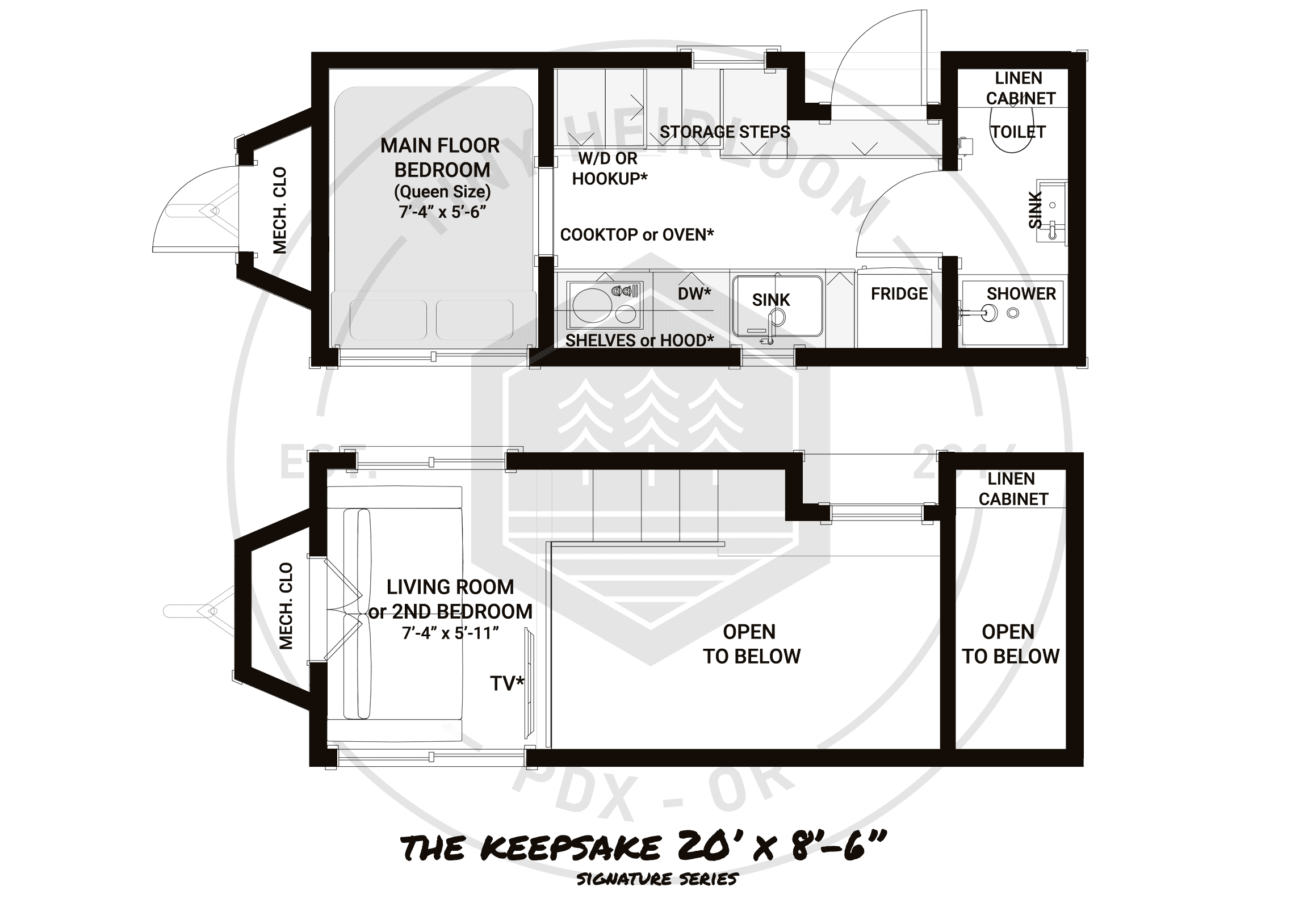 Keepsake tiny house plans