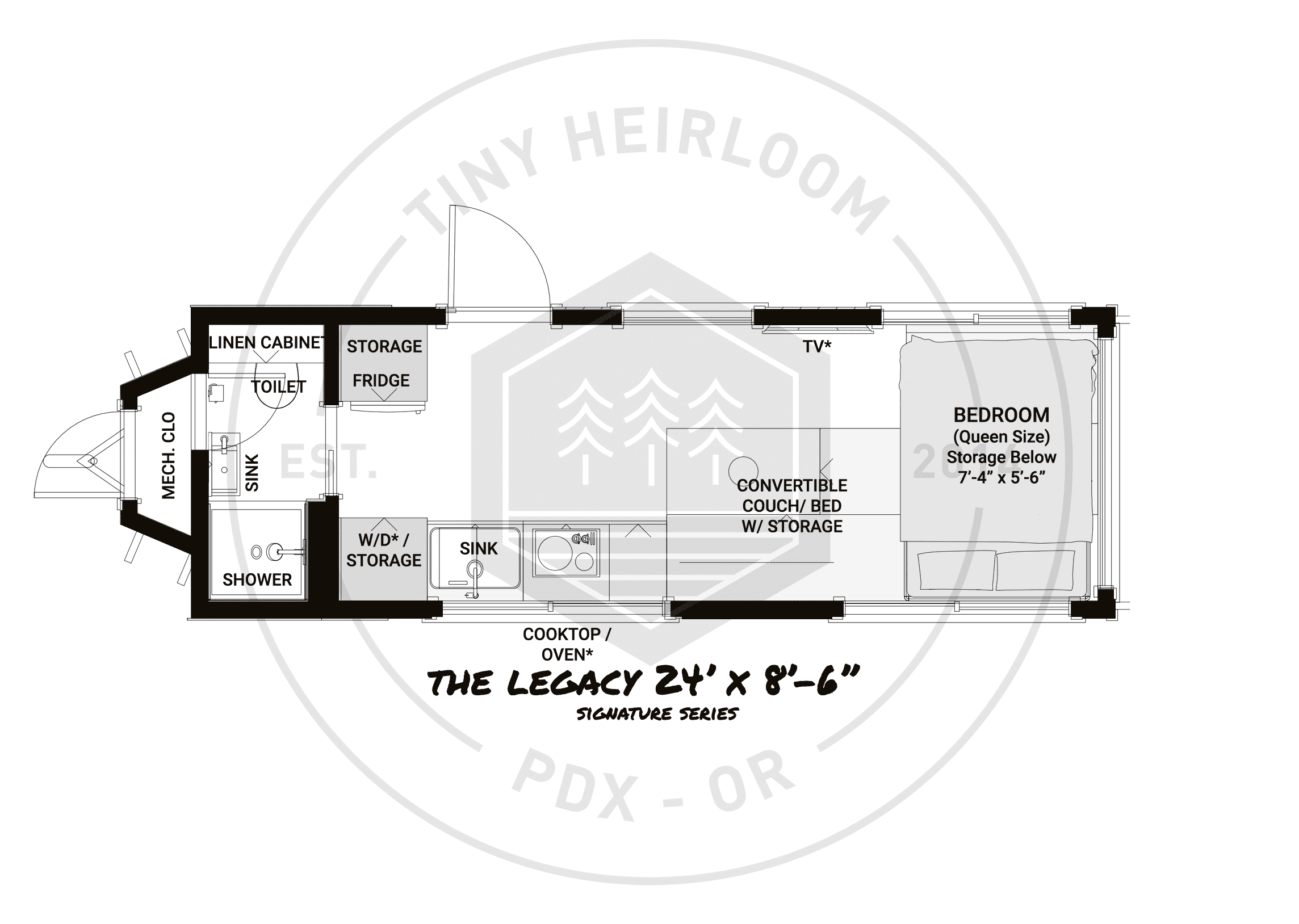 Legacy tiny home plans