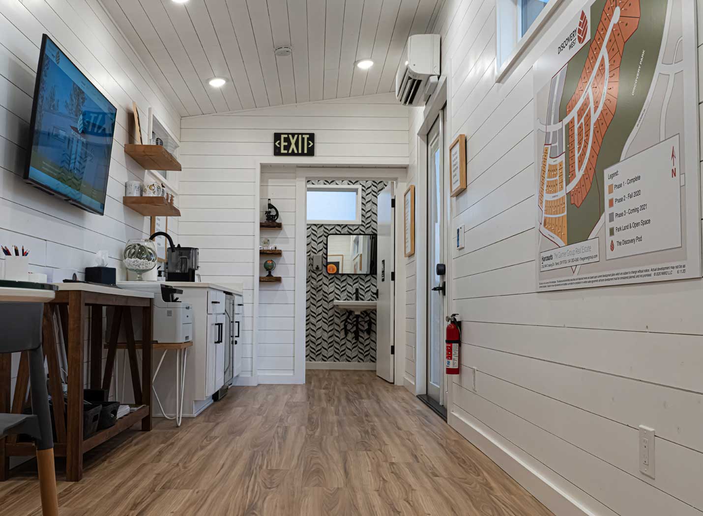 Interior of Latitude tiny home for sale as part of Tiny Heirloom's Signature Series