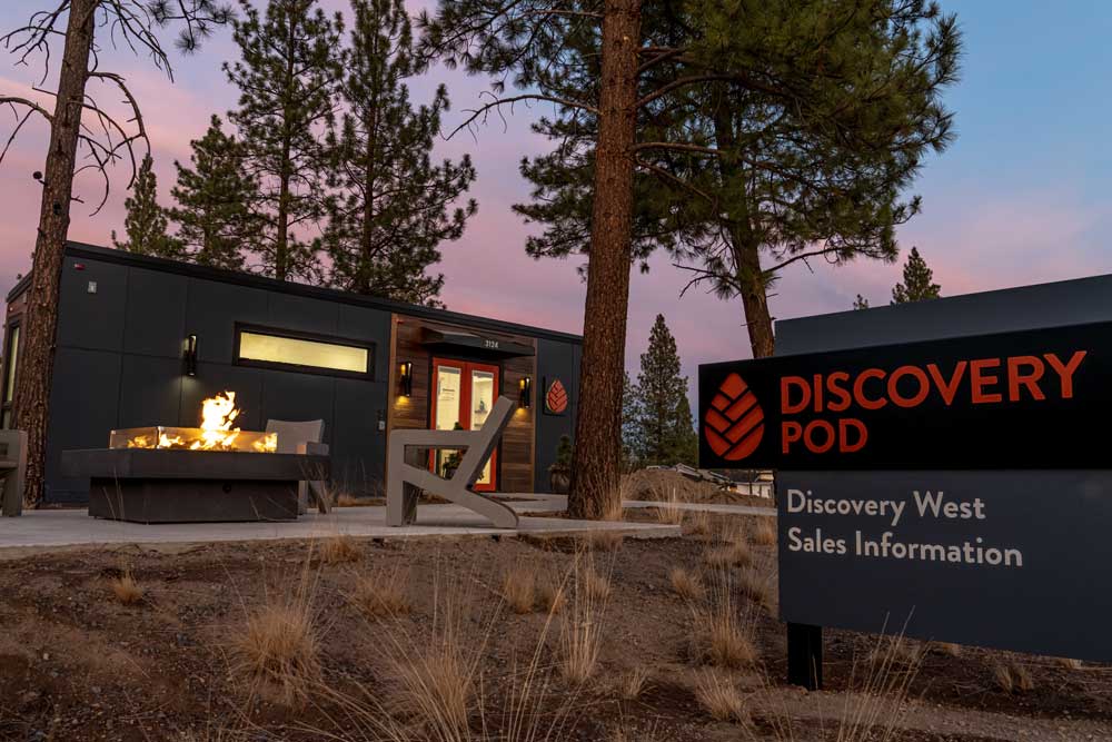 Discovery office, a custom commercial tiny house built by Tiny Heirloom