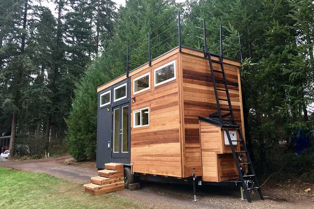 Cladding A Tiny House in The UK