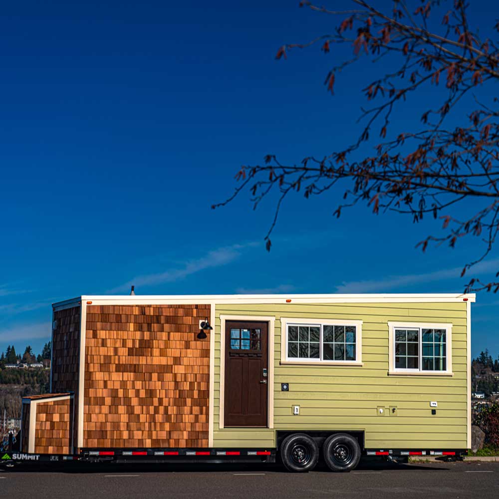 Outside view of Legacy tiny home model