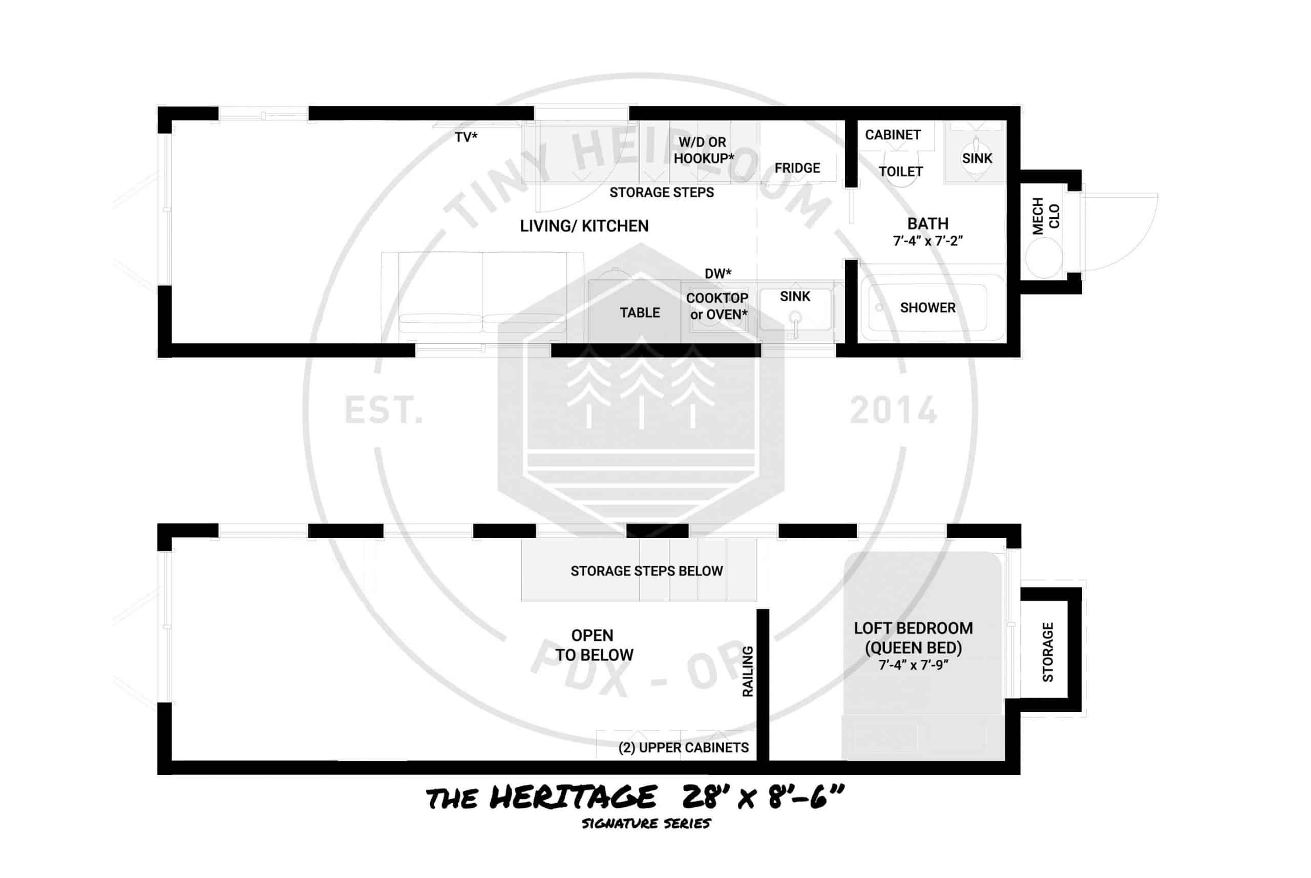 Heritage tiny home plans