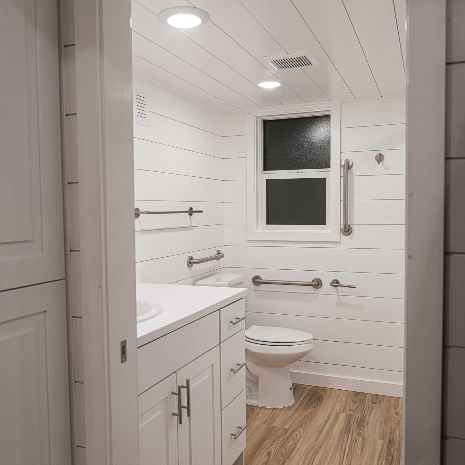 Heritage tiny home restroom