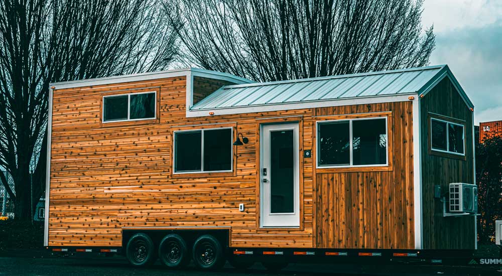 Heritage tiny home model in modern style